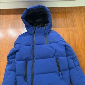 Mackage LELAND puffer coat down ski jacket with hood (kids size 8) royal blue